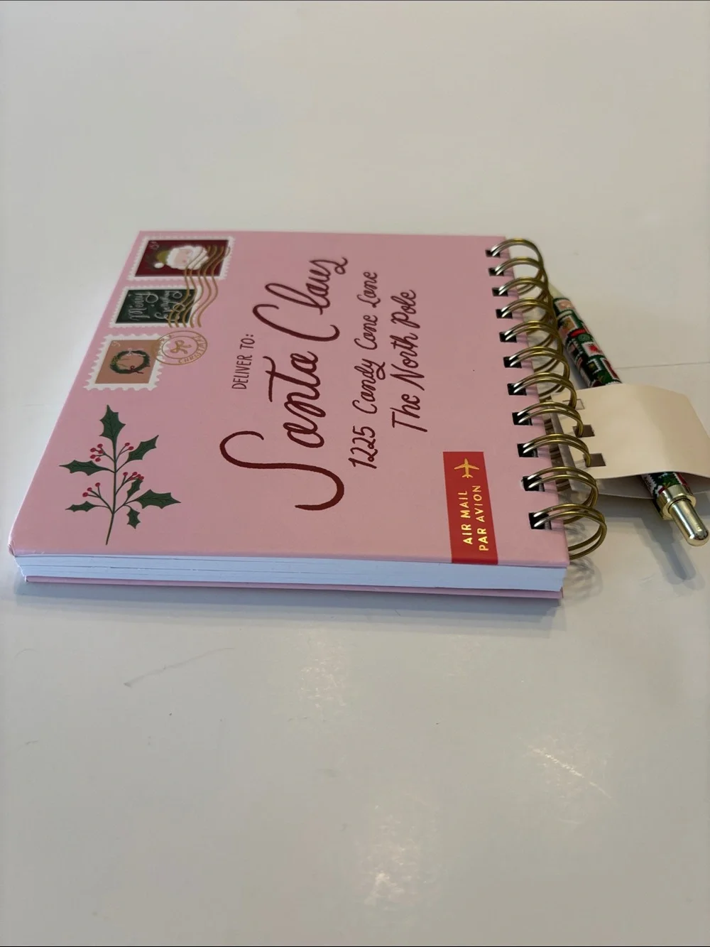 Fringe Festive Letter to Santa Spiral Notebook and Pen Set